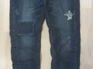 Str. XS/S, elastiske bukser i slidt look