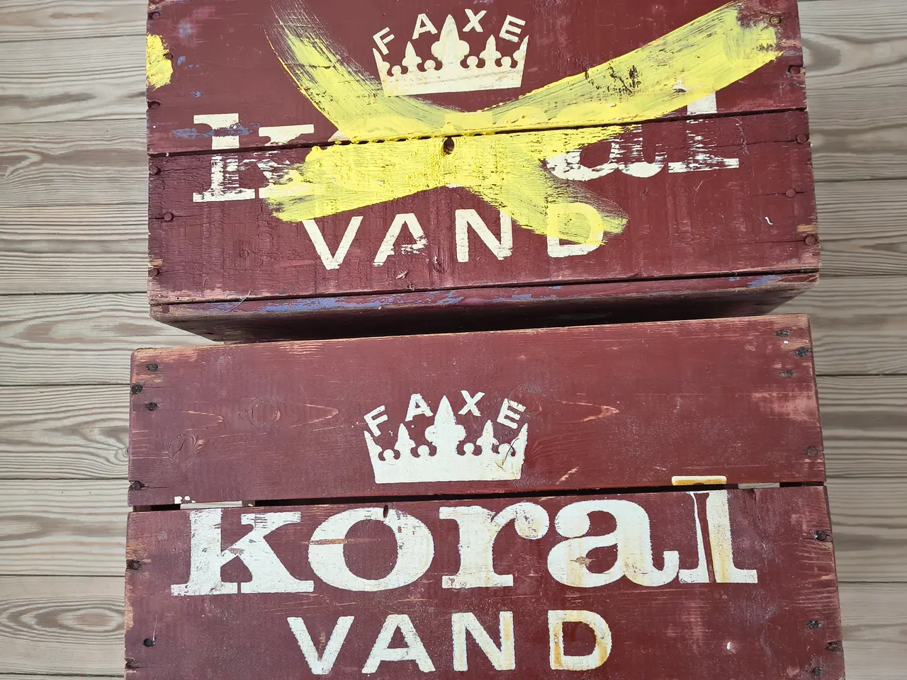 Billede 1 - Trækasse Faxe Koral Vand