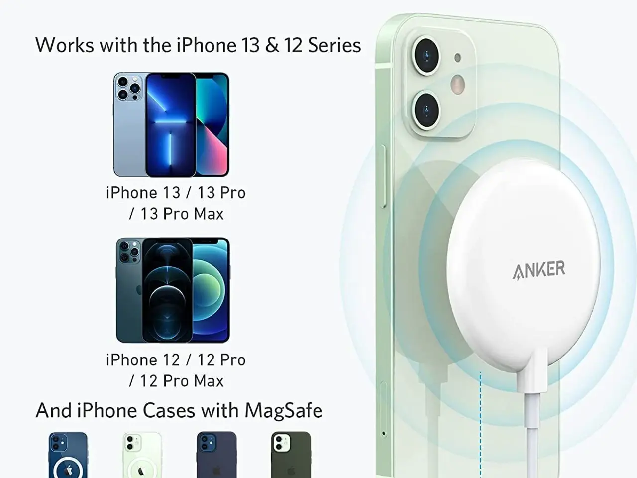 Billede 7 - Anker 313 magnetisk Ladepad f. Apple mobiler. NY.