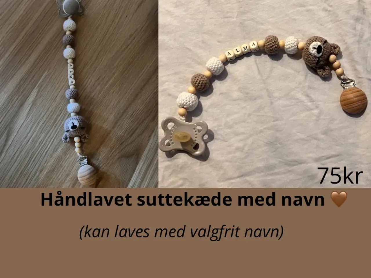 Billede 1 - Hæklet suttesnor