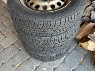 4 stk trailer dæk på fælg