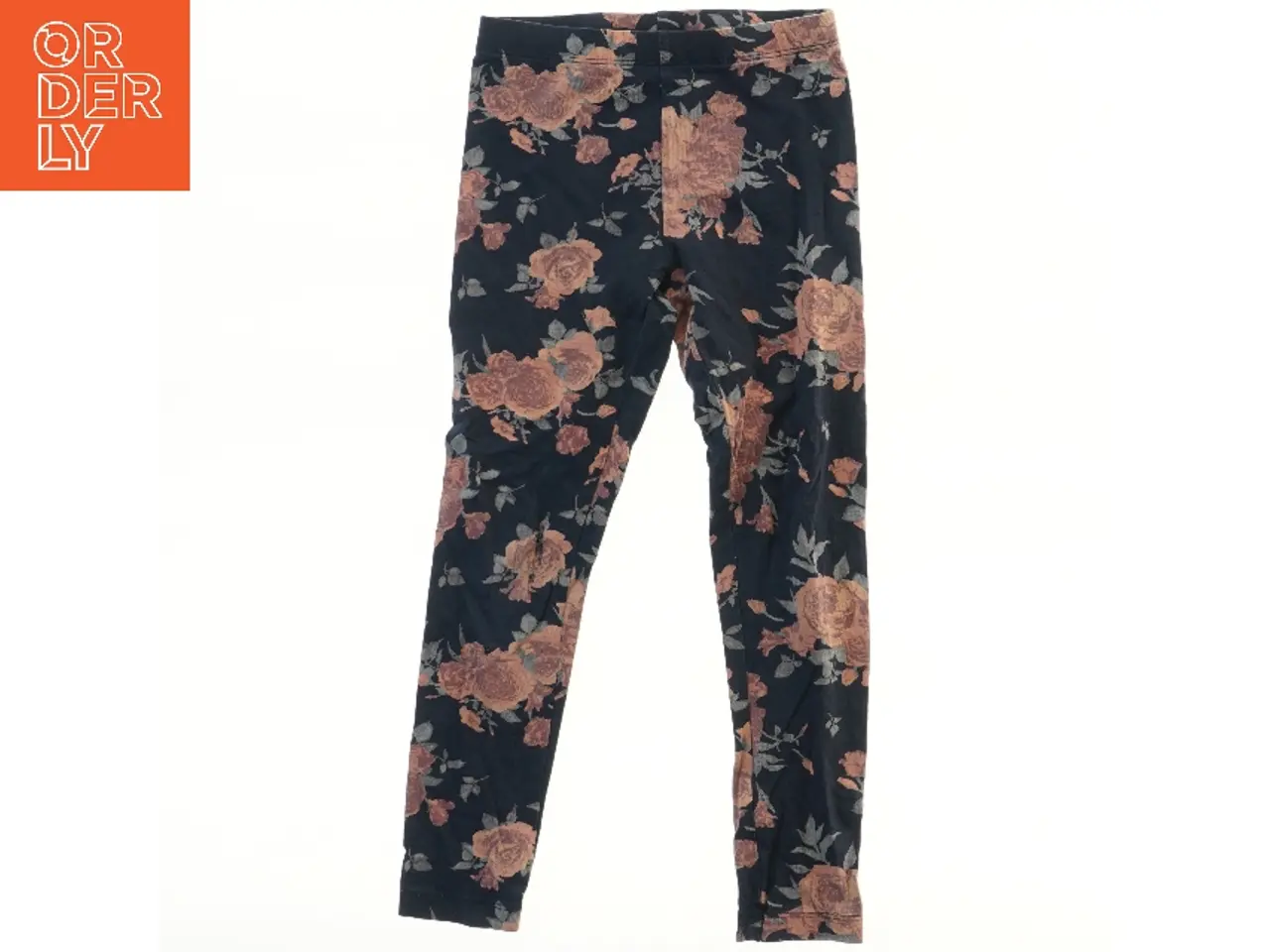 Billede 1 - Blomstermønster leggings fra Basic needs (str. 110)