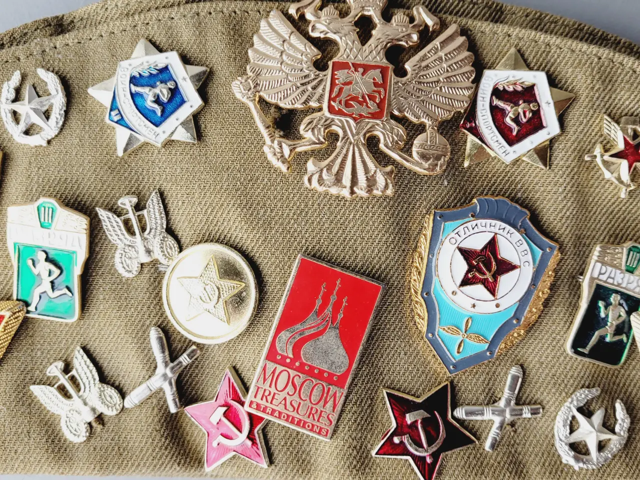 Billede 4 - ⭐️· Unik Sovjetisk Pilotka Kasket (USSR) m. Pins