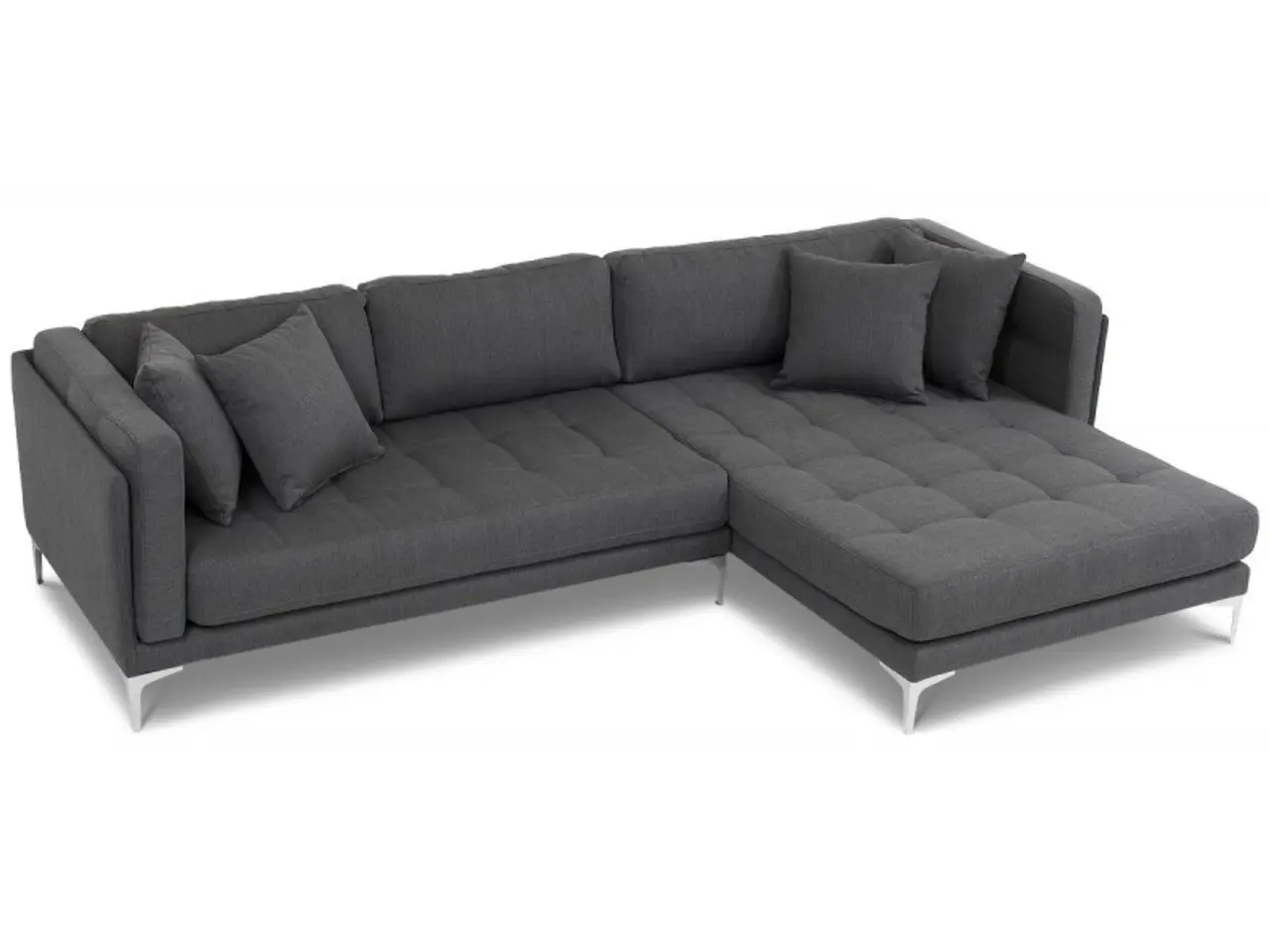 Billede 7 - XL Chaiselong sofa højrevendt - Koksgrå Inari 96