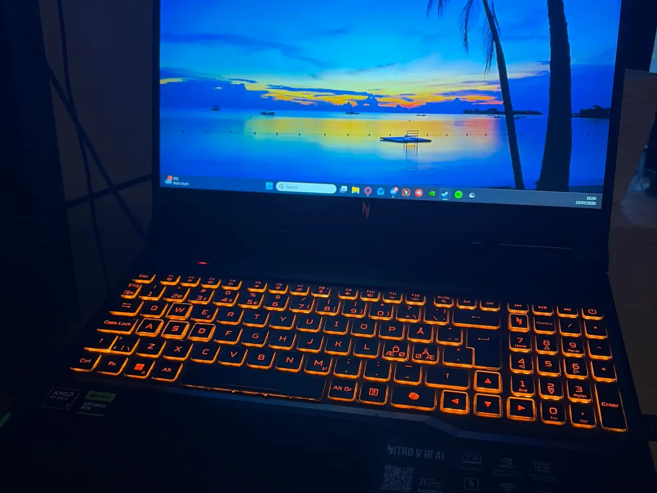 Billede 1 - Acer nitro v16 (2025) gaming laptop