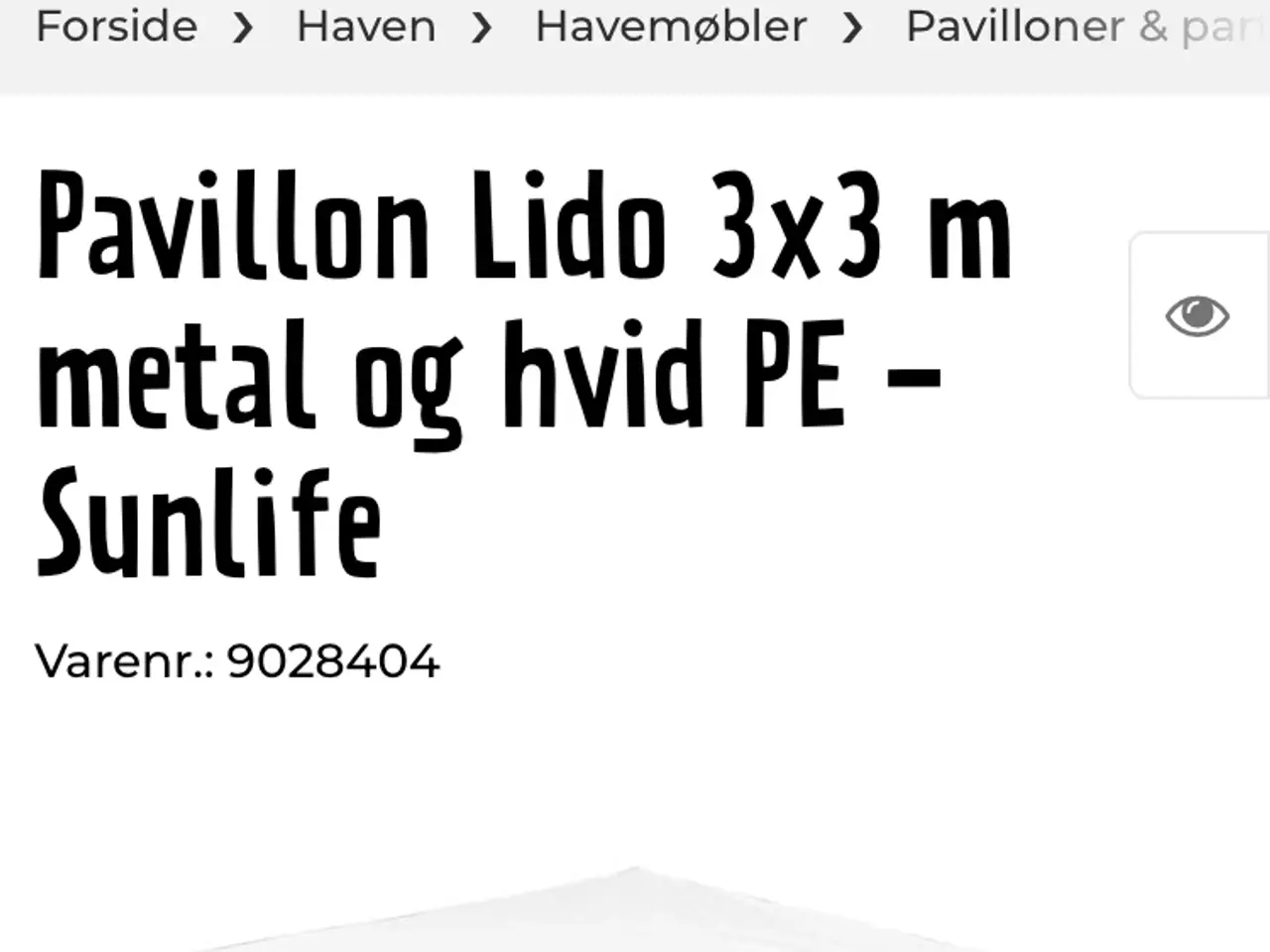 Billede 1 - Lido pavillon fra jemogfix. Giv bud.