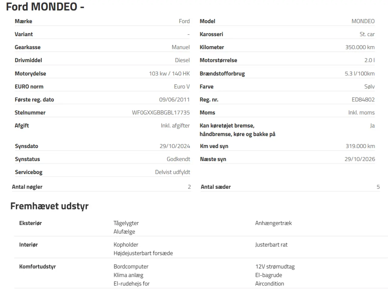 Billede 7 - Til salg: Ford Focus 2009