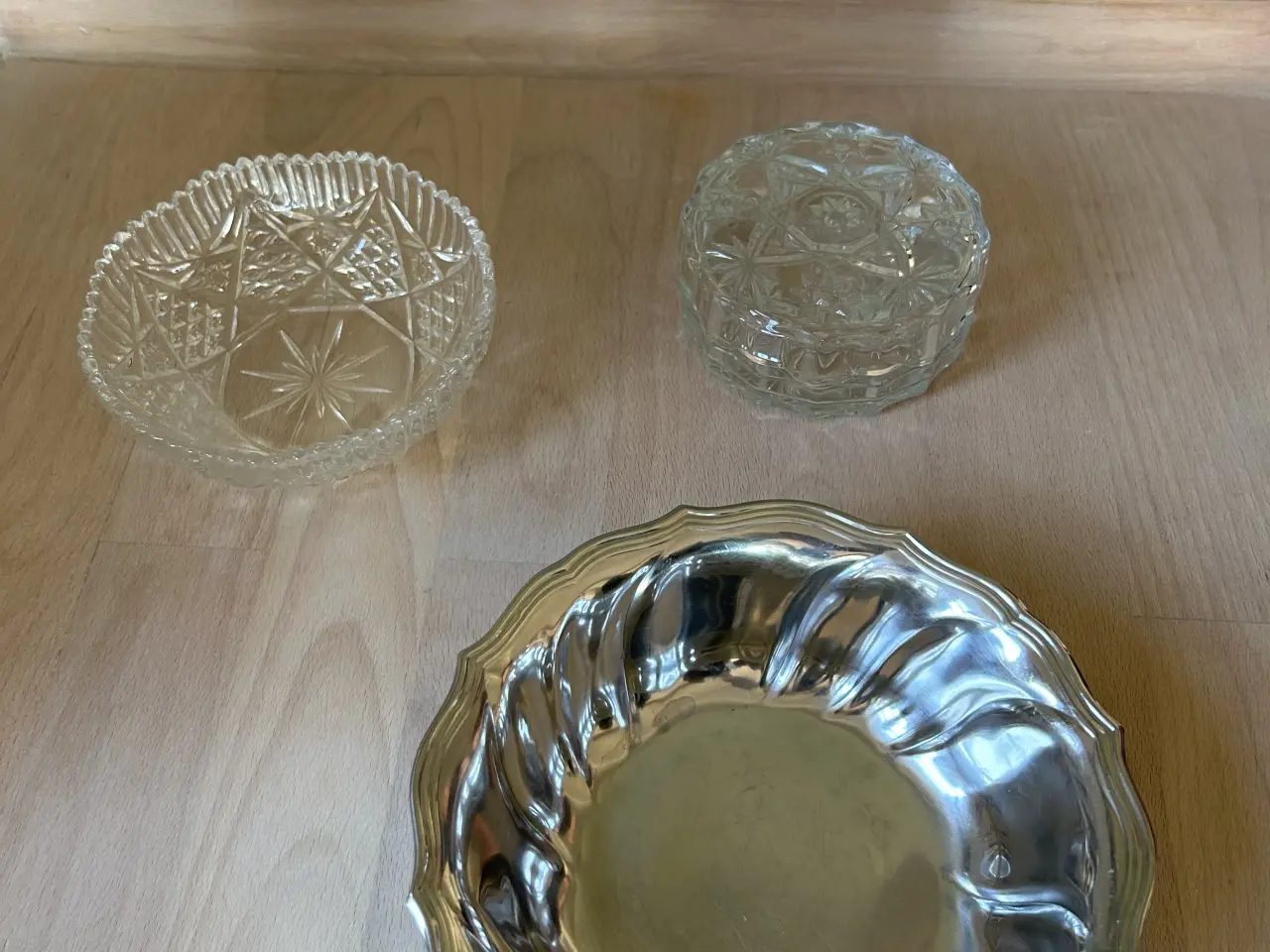 Billede 1 - Bonniere glas med låg. Krystal mm