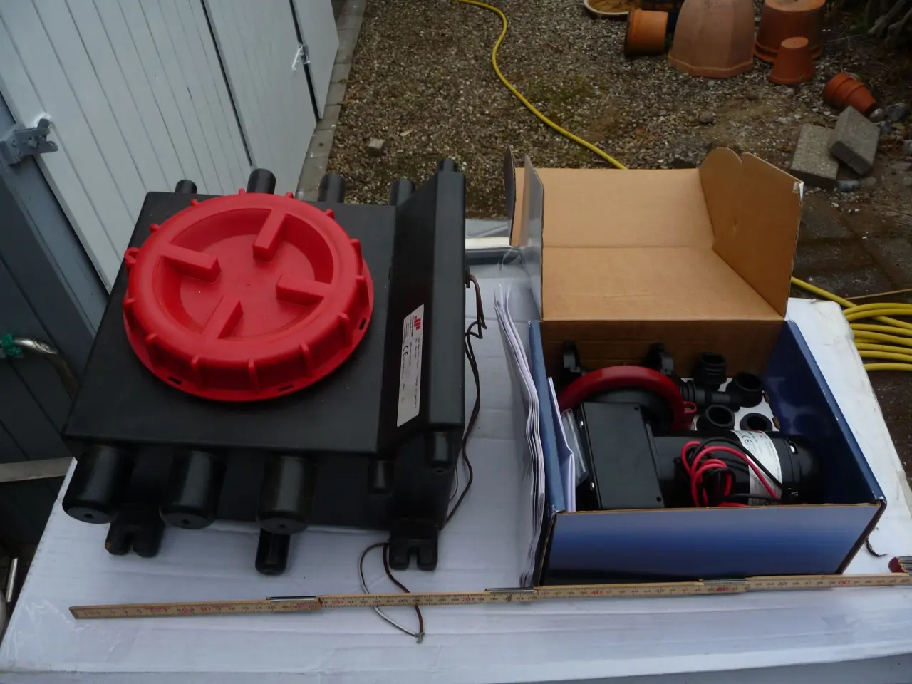 Billede 1 - Pumpe, Johnson Viking 18 & tank, 16 ltr.