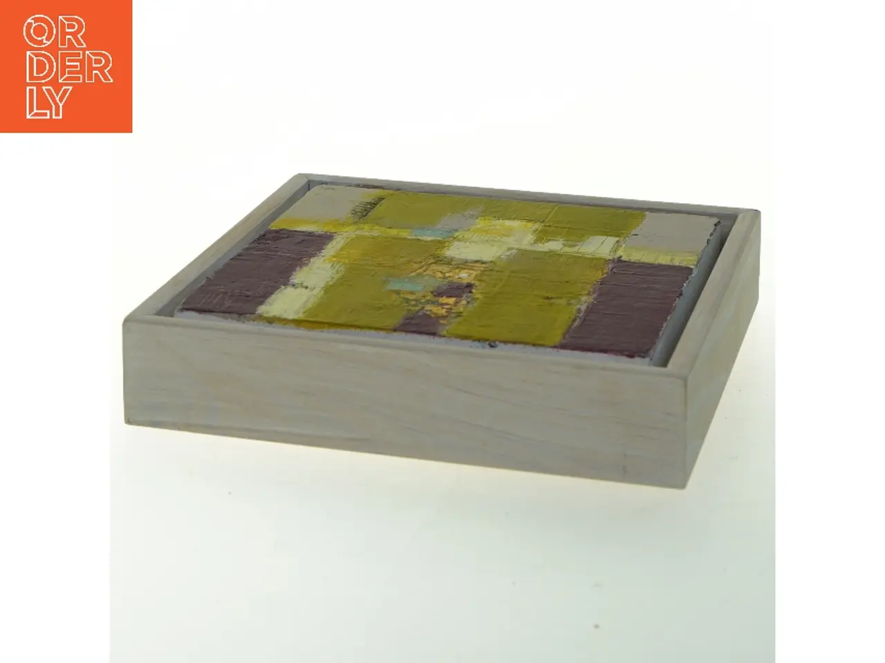 Billede 4 - Kvadratisk abstrakt maleri (str. 15x15 cm)