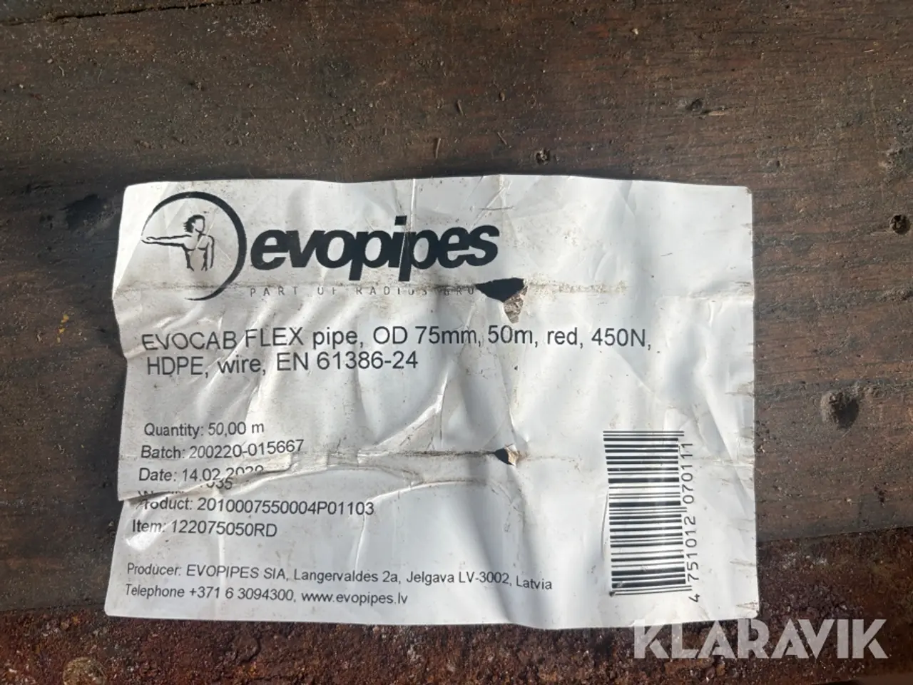 Billede 8 - Kabelrør Evopipes EVOCAB FLEX Ø75 mm 2 x 50 meter