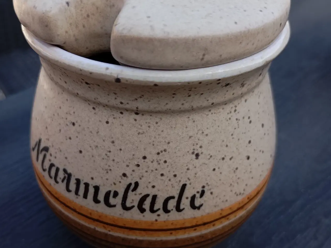 Billede 2 - Marmeladekrukke i keramik. RETRO