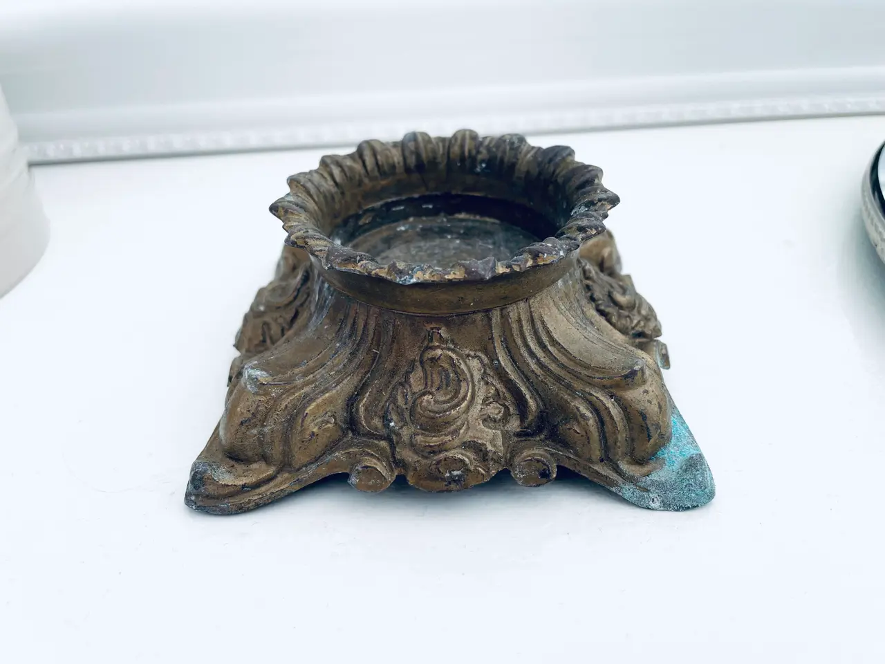 Billede 9 - Lysestage med masser af patina 