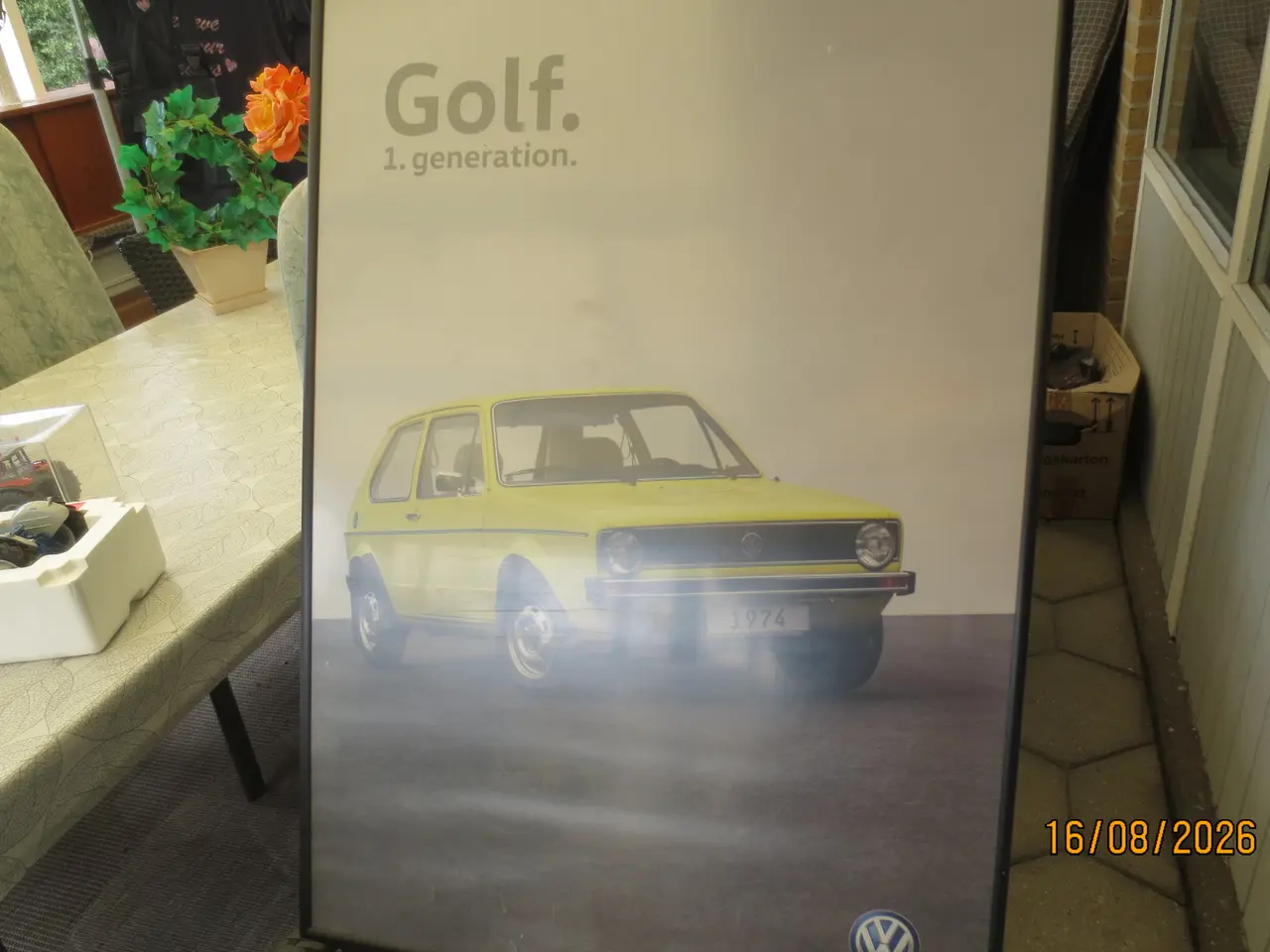 Billede 2 - 1 stk Plakat WV Golf 1 årg 1974