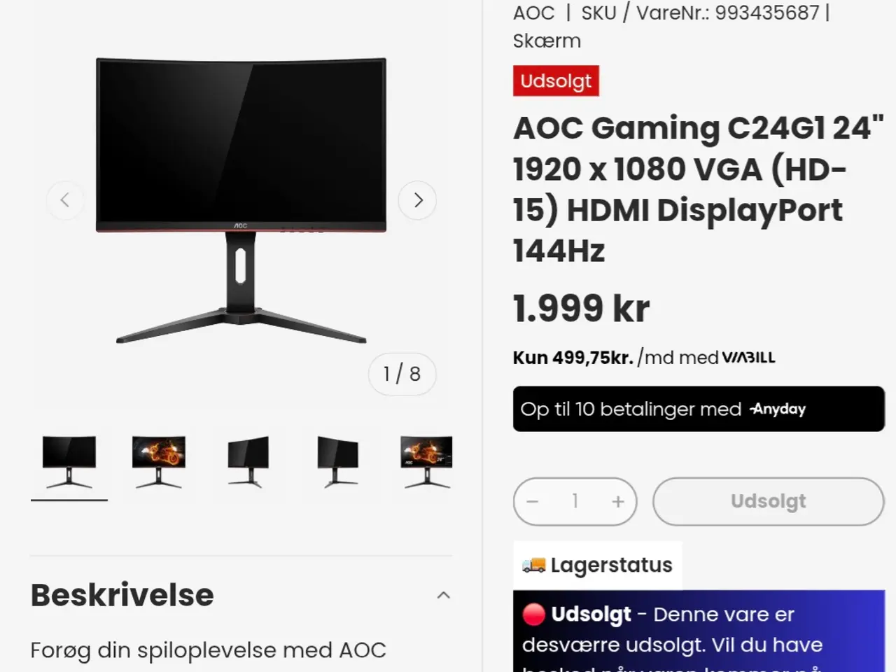 Billede 4 - Asus RTX 3060 O.C Pc + 24" Gaming skærm