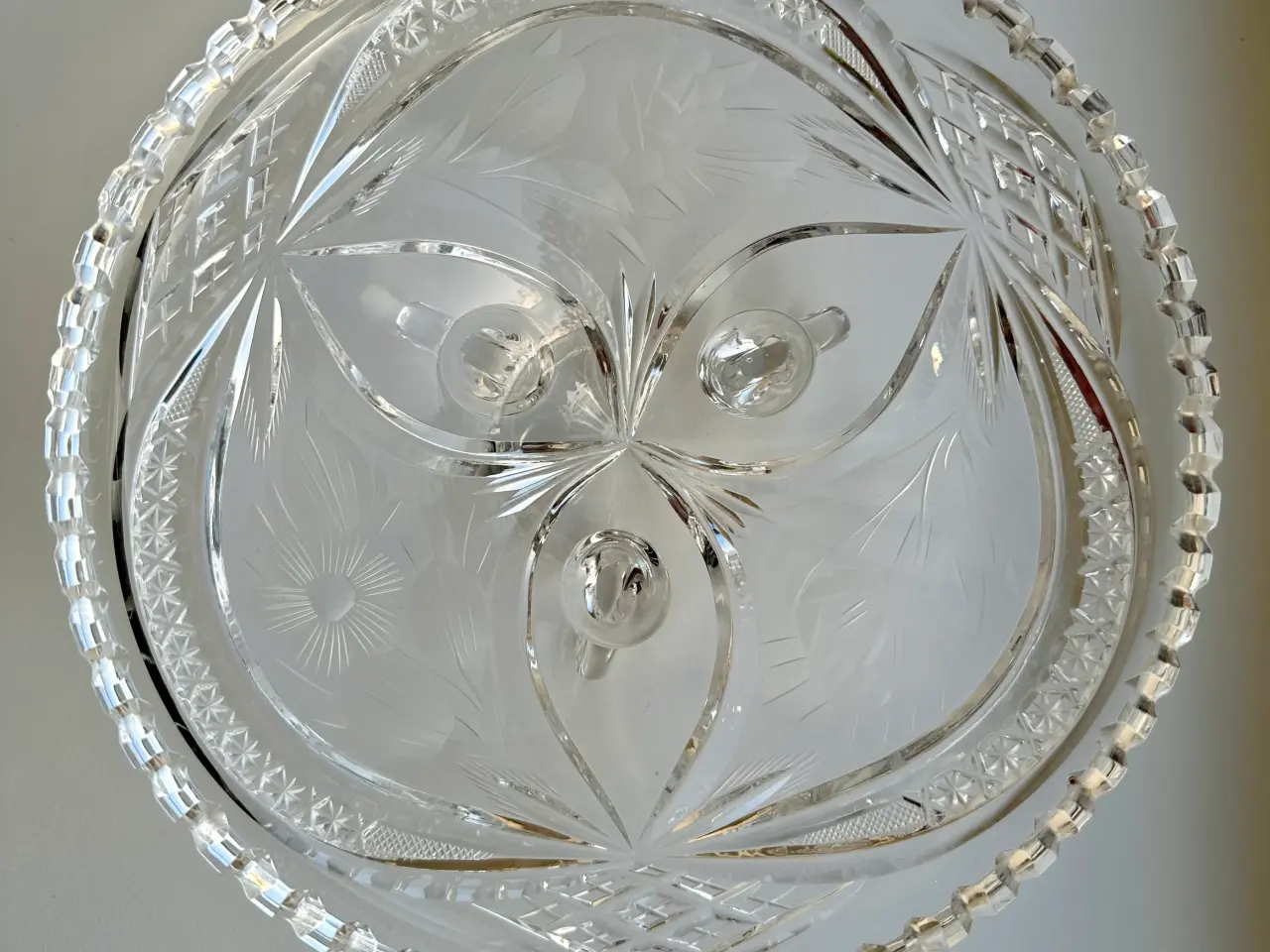 Billede 2 - Vintage krystalskål i flot stand