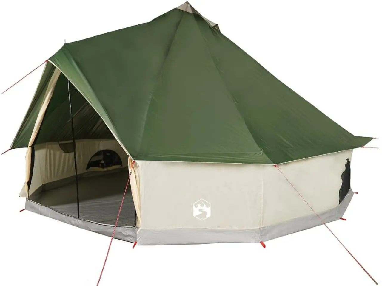 Billede 2 - 10-personers campingtelt - vandafvisende tipi, grøn