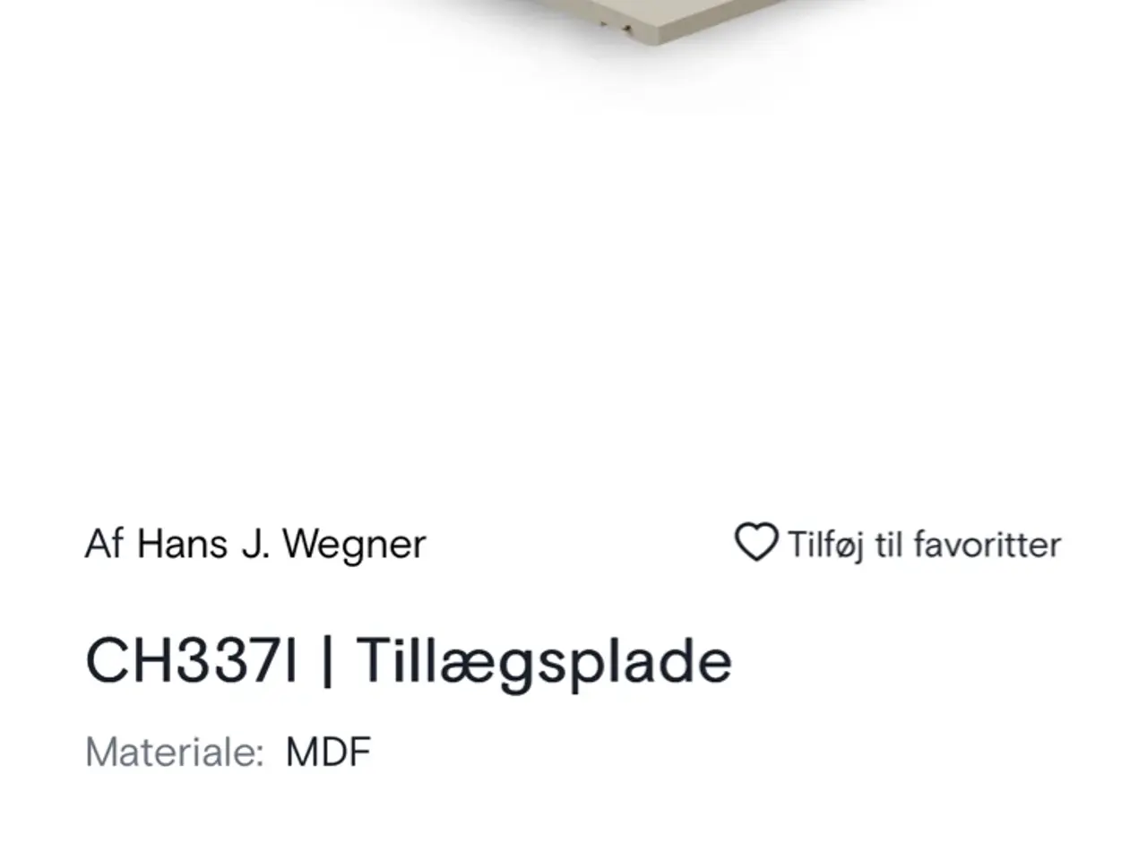 Billede 2 - 2 stk Wegner/carl Hansen tillægsplader 