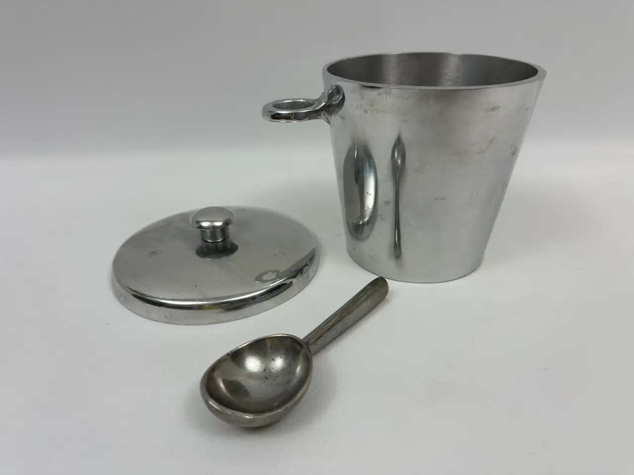 Billede 4 - Vintage isspand m. tang i chrome / stål