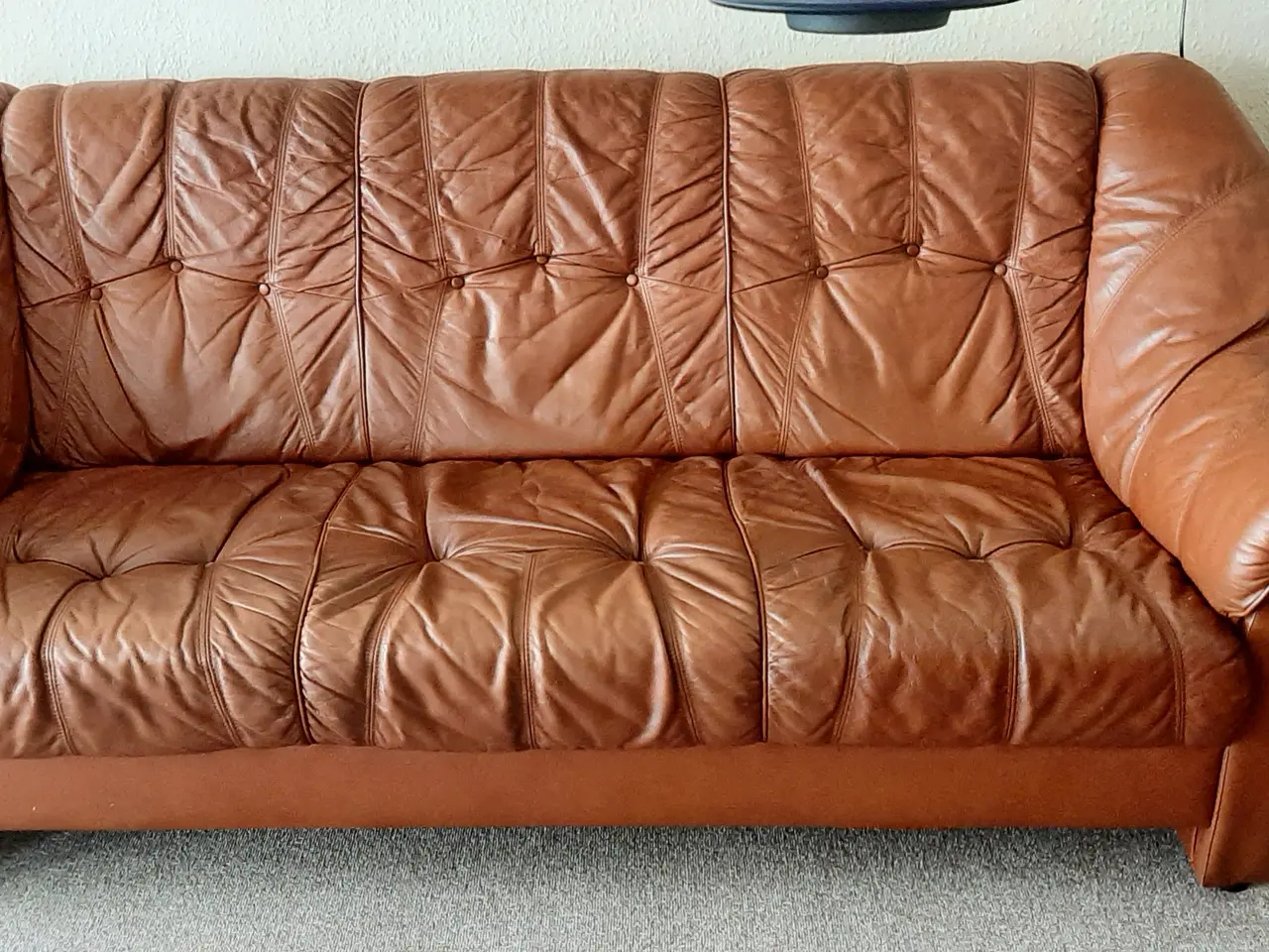 Billede 2 - Lædersofa 3 og 2 pers.