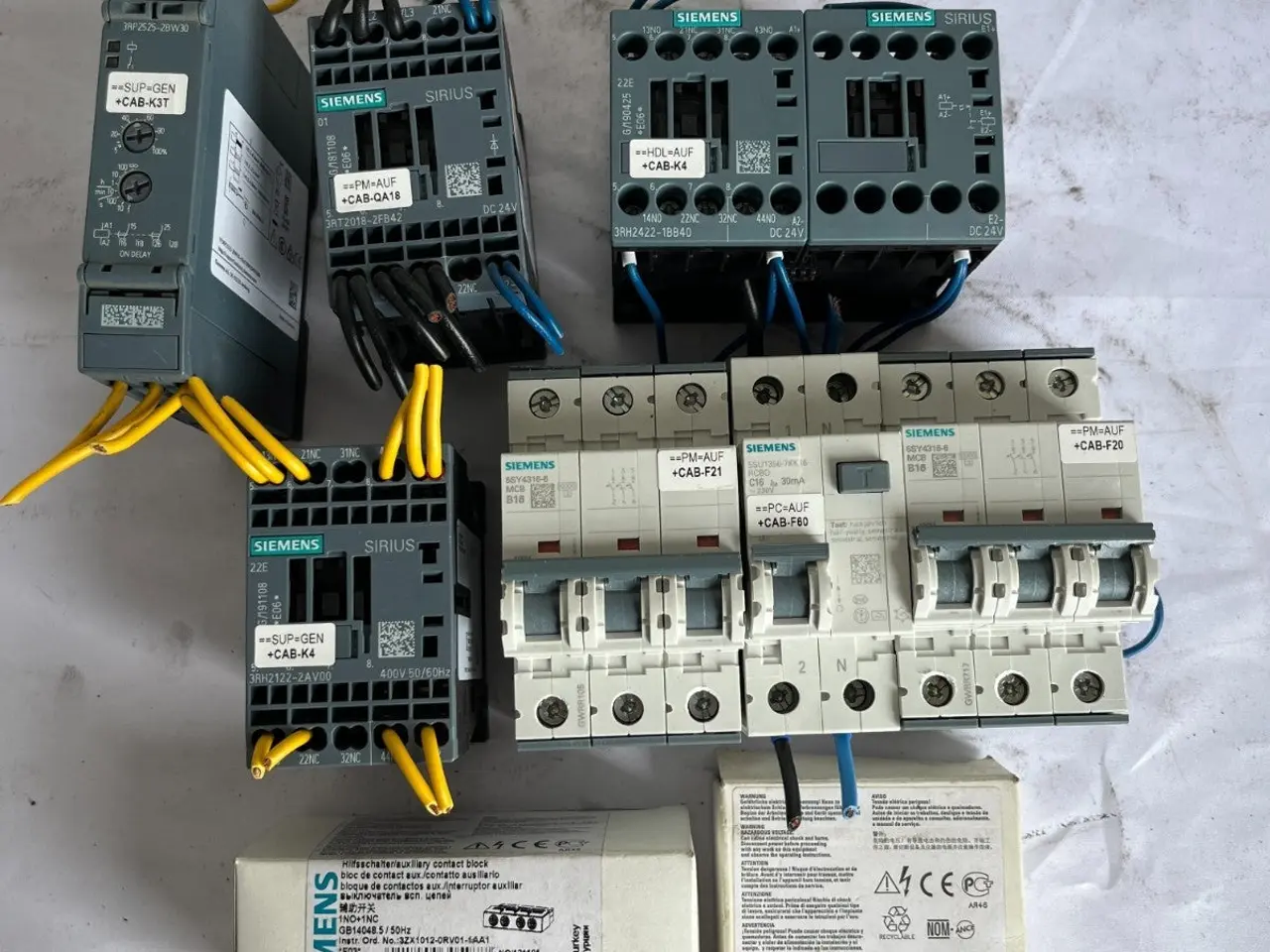 Billede 2 - Siemens Sirius Contactors, Mcbs And Auxiliary /