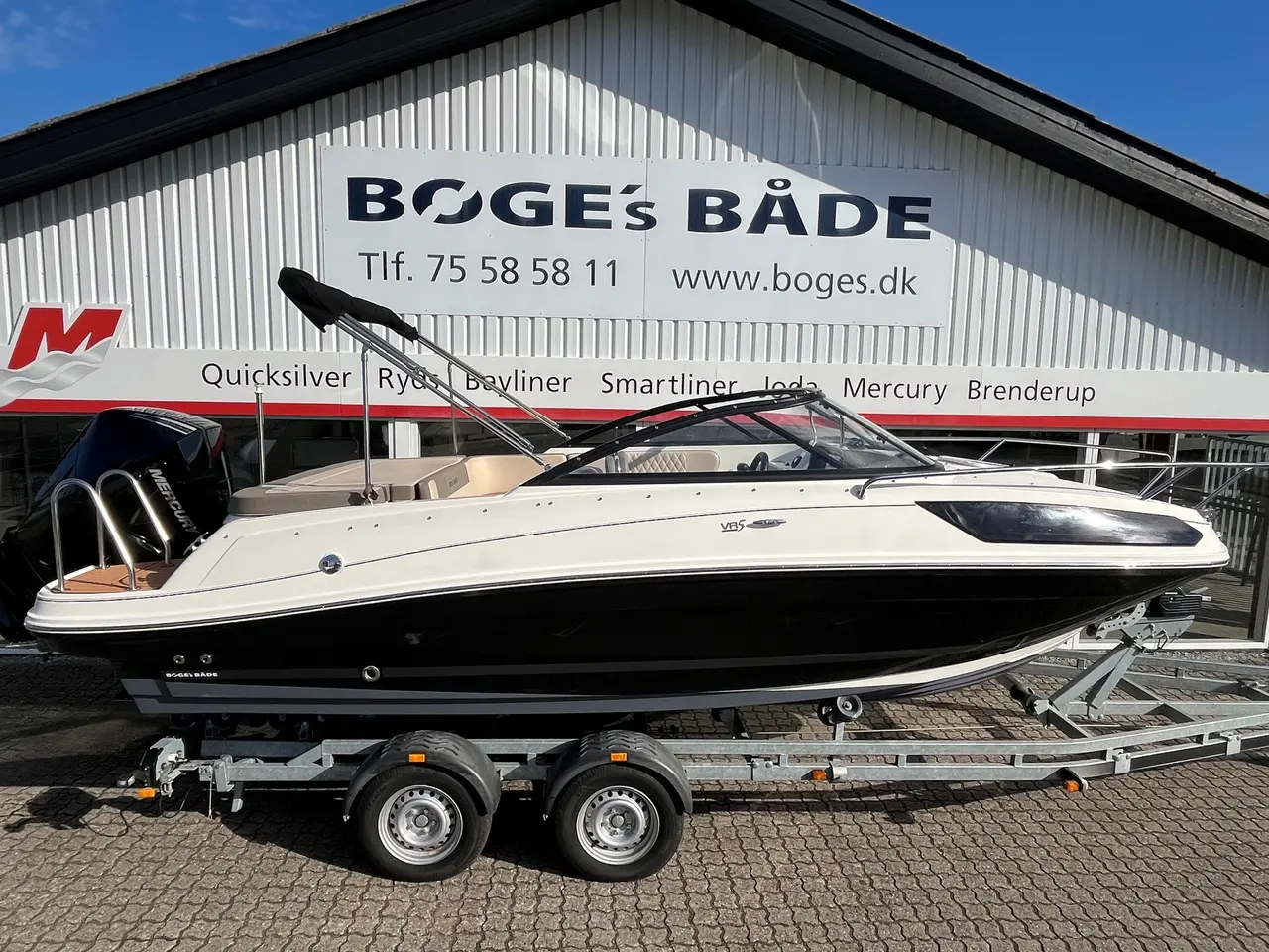 Billede 1 - VR5 Cuddy med Mercury  F225 V6 og 2500 kg Brenderup trailer.