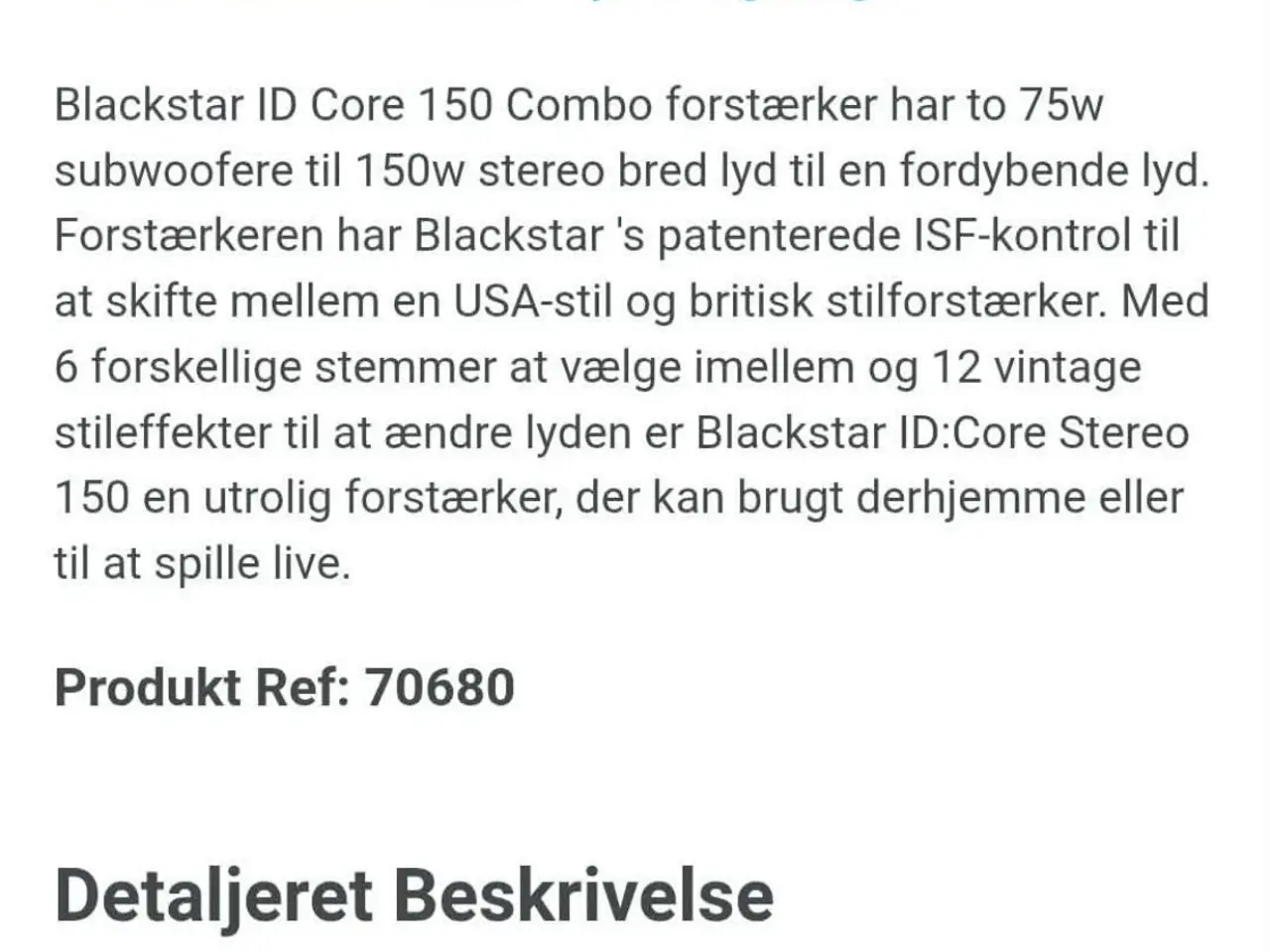 Billede 8 - Forstærker Black star id core 150