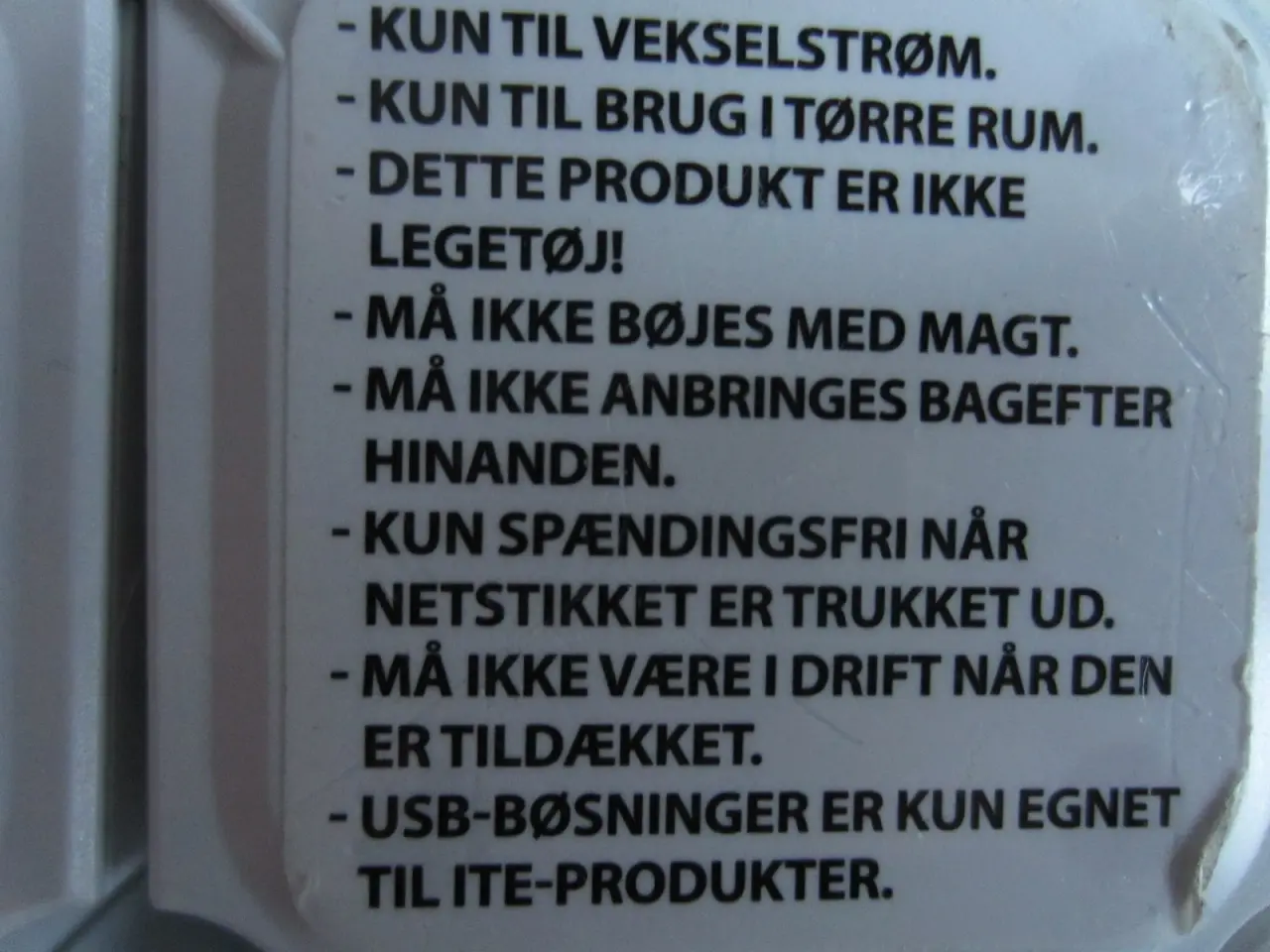 Billede 5 - Globaltronics GT-WSL-01-K 4-stik forlængerledning
