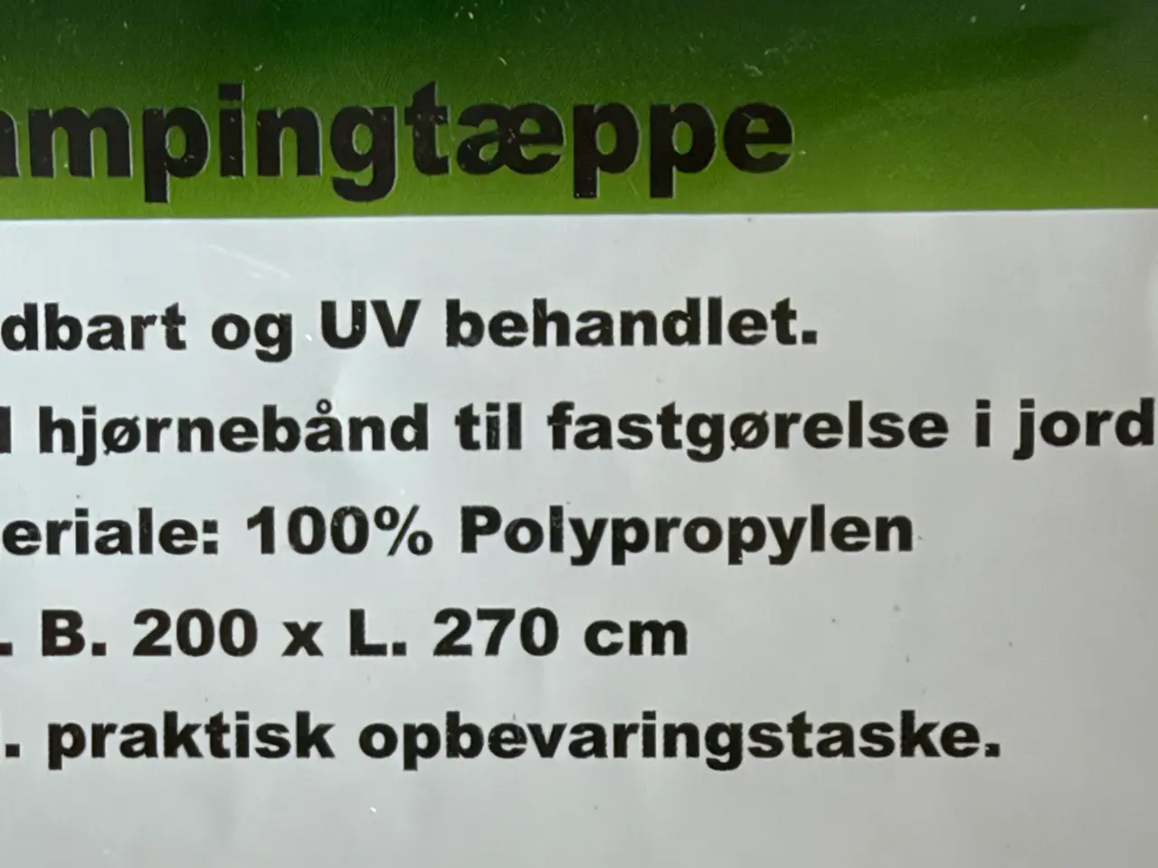 Billede 1 - Campingtæppe