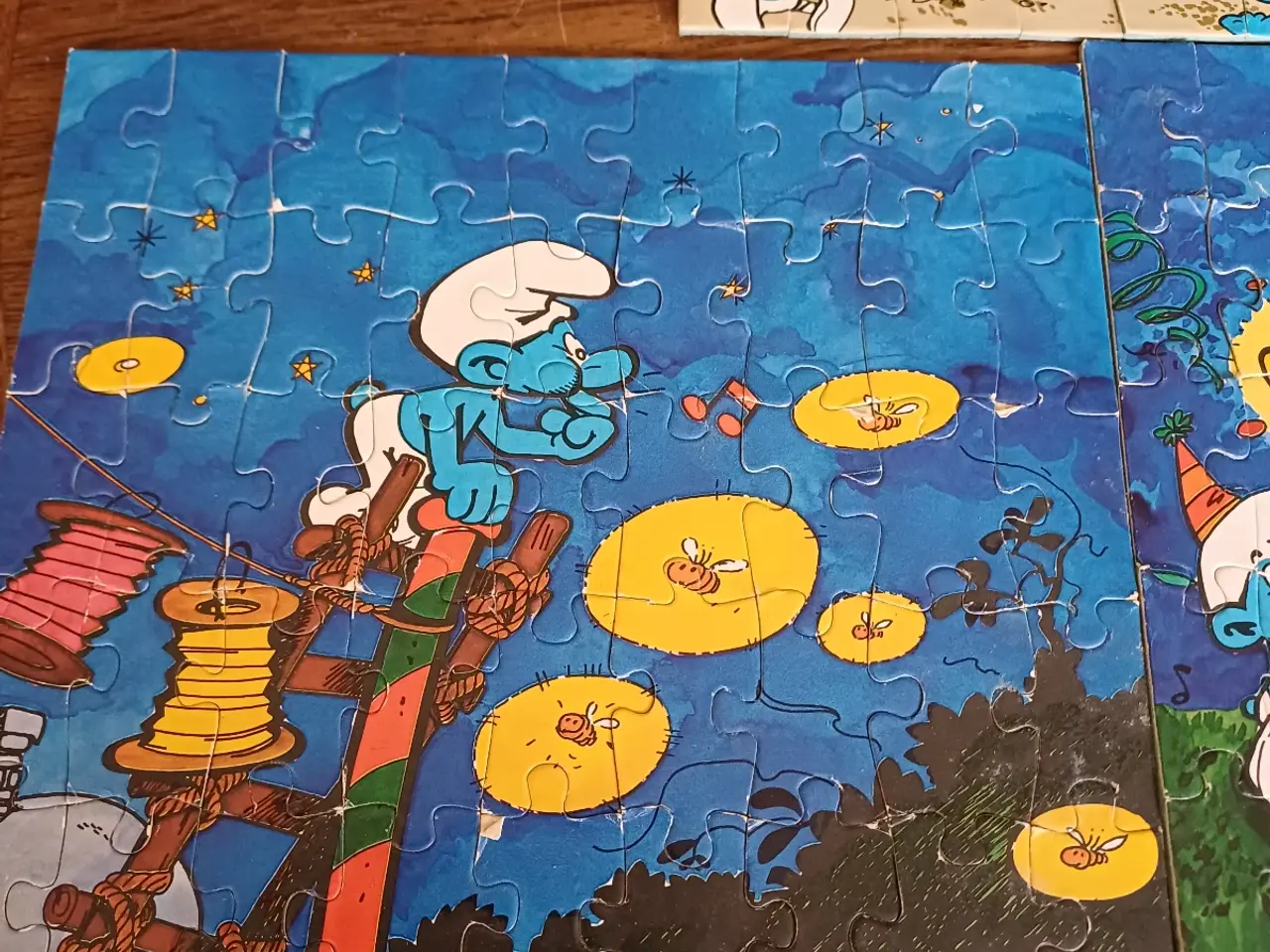 Billede 4 - Puzzel spil smølfer