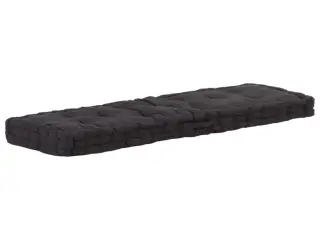 Hynde til pallesofa 120x40x7 cm sort