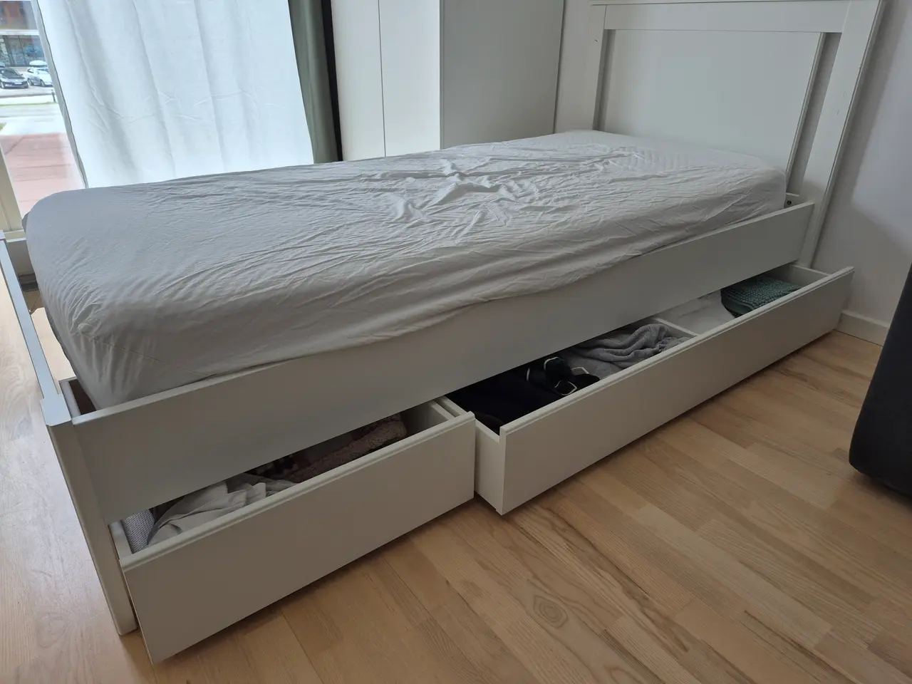 Billede 3 - IKEA SONGESAND bed 90x200 w/ 2 drawers + VESTERÖY