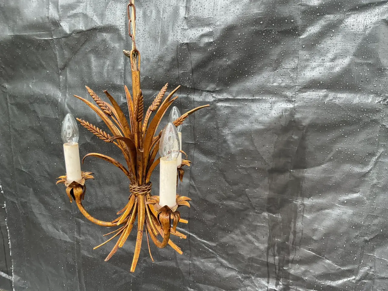 Billede 2 - Trearmet lampe