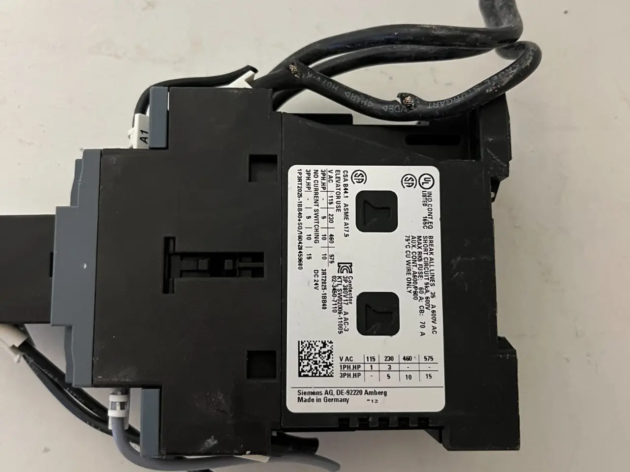 Billede 8 - Siemens SIRIUS 3RH2911-1BA10 kontaktor Assembly DC