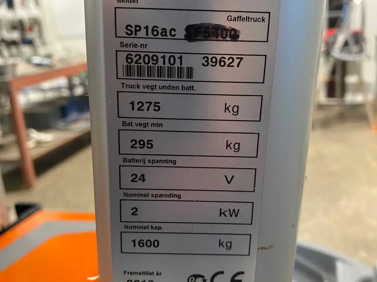 Billede 8 - Rocla 1600 kg stabler