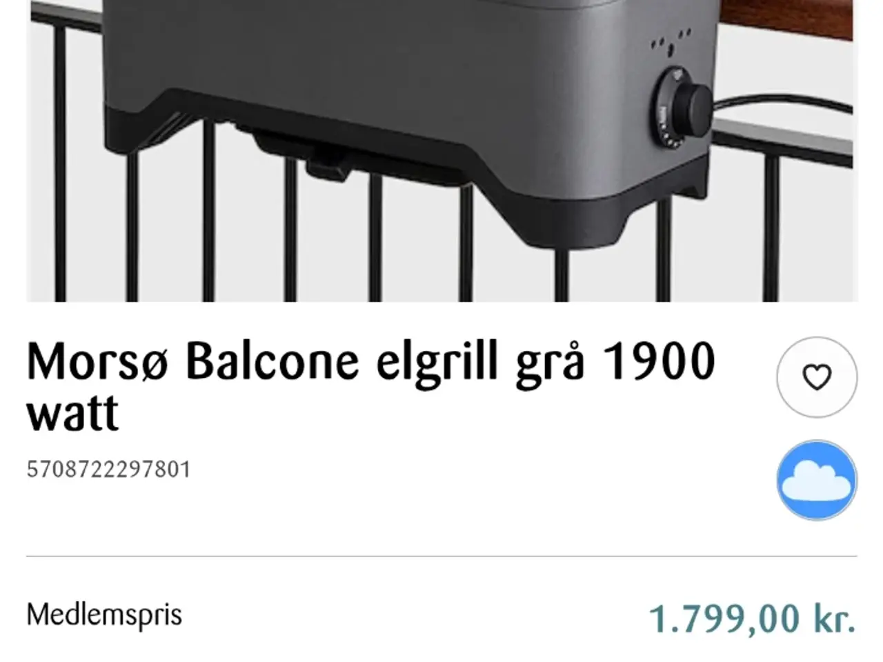 Billede 2 - Grill El 1900 w Morsø Balcone