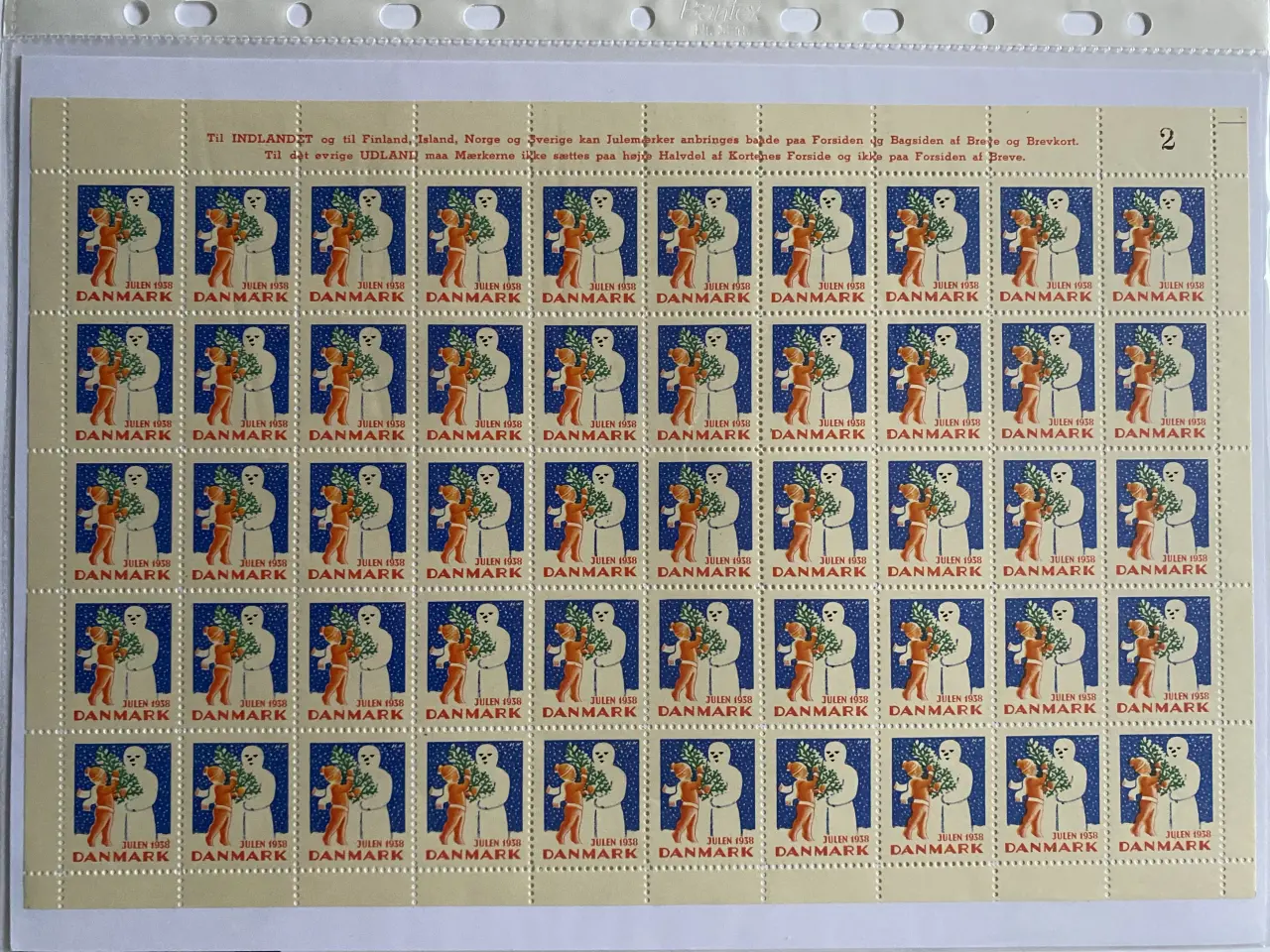 Billede 1 - Julemærker Danmark helark 1938