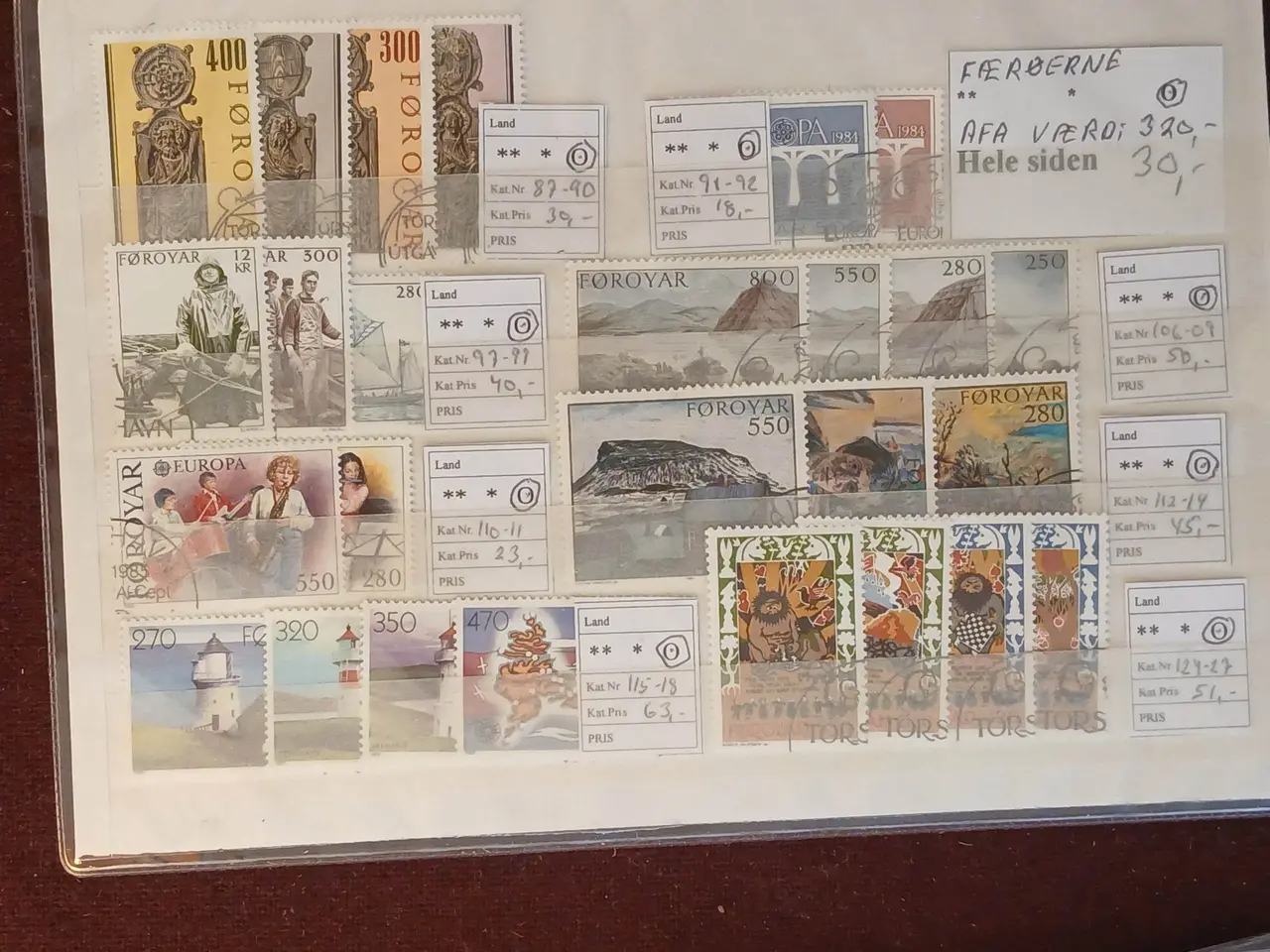 Billede 4 - Færøerne (429) 7 plancher med 8 sider