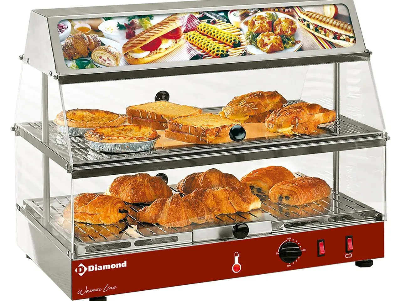 Billede 1 - Varmevitrine med Lysskilt (59 cm)