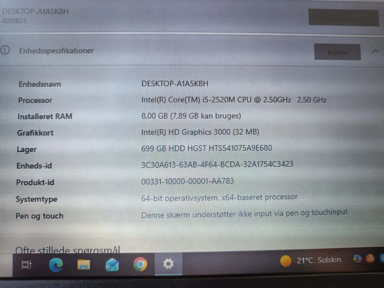 Billede 7 - Lenovo Thinkpad X220 i5 2.50ghz