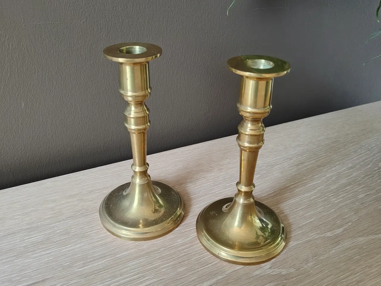 Billede 2 - Flotte messing lysestager