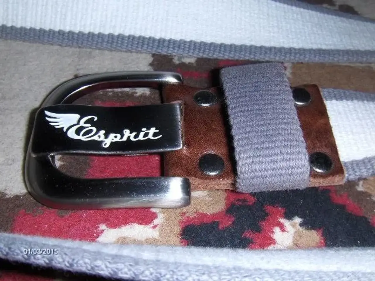 Billede 3 - ESPRIT Stofbælte - 4 CM Bredt