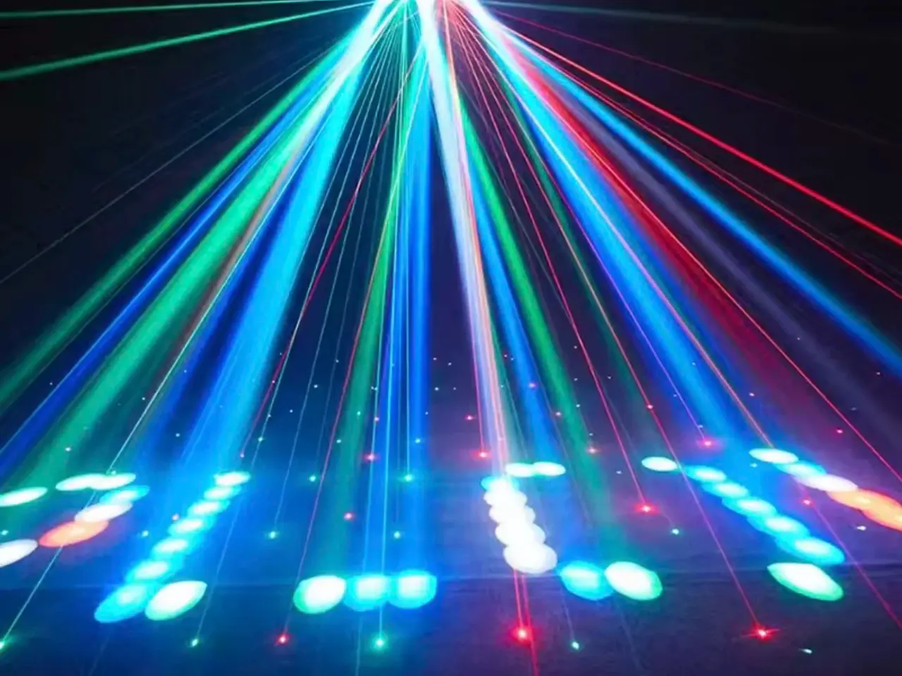 Billede 2 - Led multieffekt med mønstre + 2xLaser