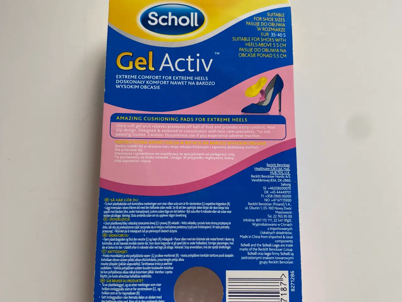Billede 2 - Scholl Gel Activ Extreme Heels - uåbnet