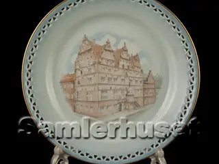 Danmarksstellet Tallerken Flad 24 cm. Jens Bangs Stenhus.