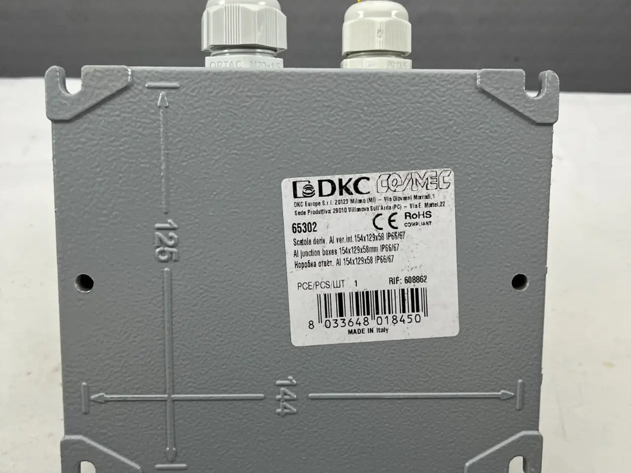 Billede 7 - DKC Cosimec 65302 Aluminum Junction Box, 2x