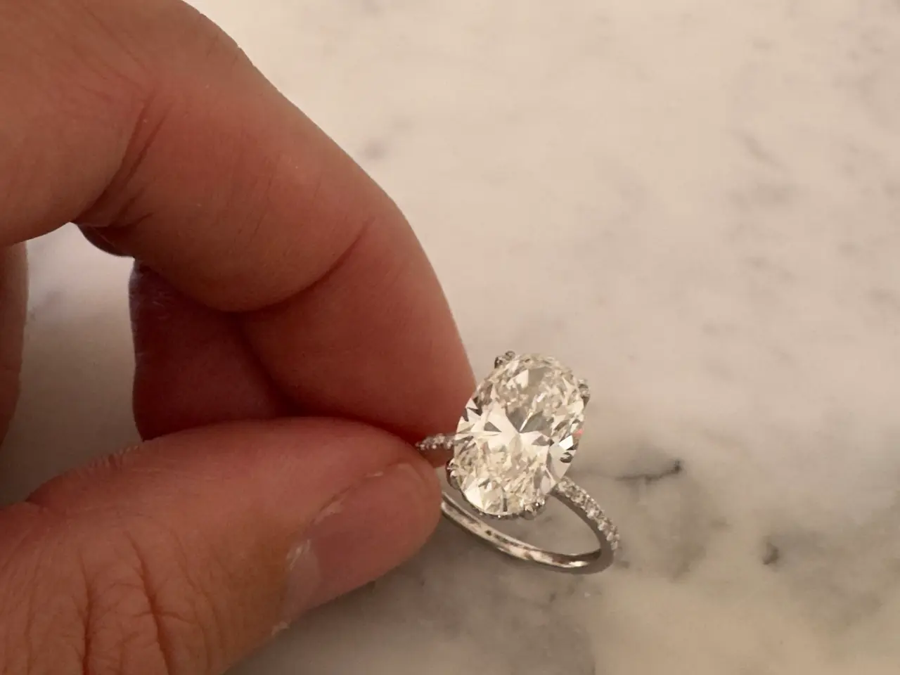 Billede 1 - Diamant forlovelses ring 5+ carat 18k hvidguld