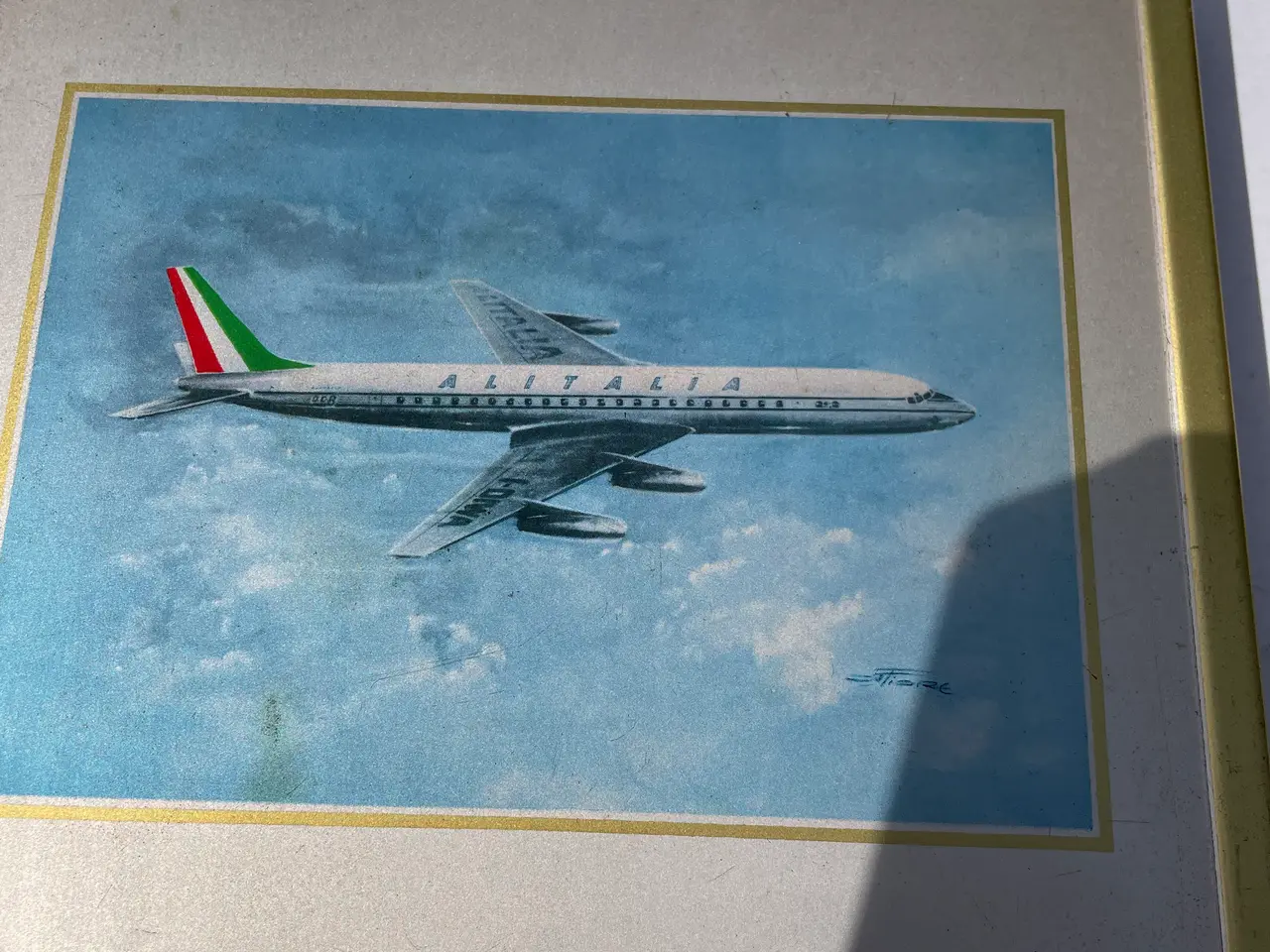 Billede 2 - Gl. reklame for flyselskab