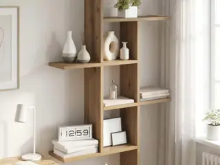 Væghylde i artisan-eg 61 x 15 x 102 cm i konstrueret træ