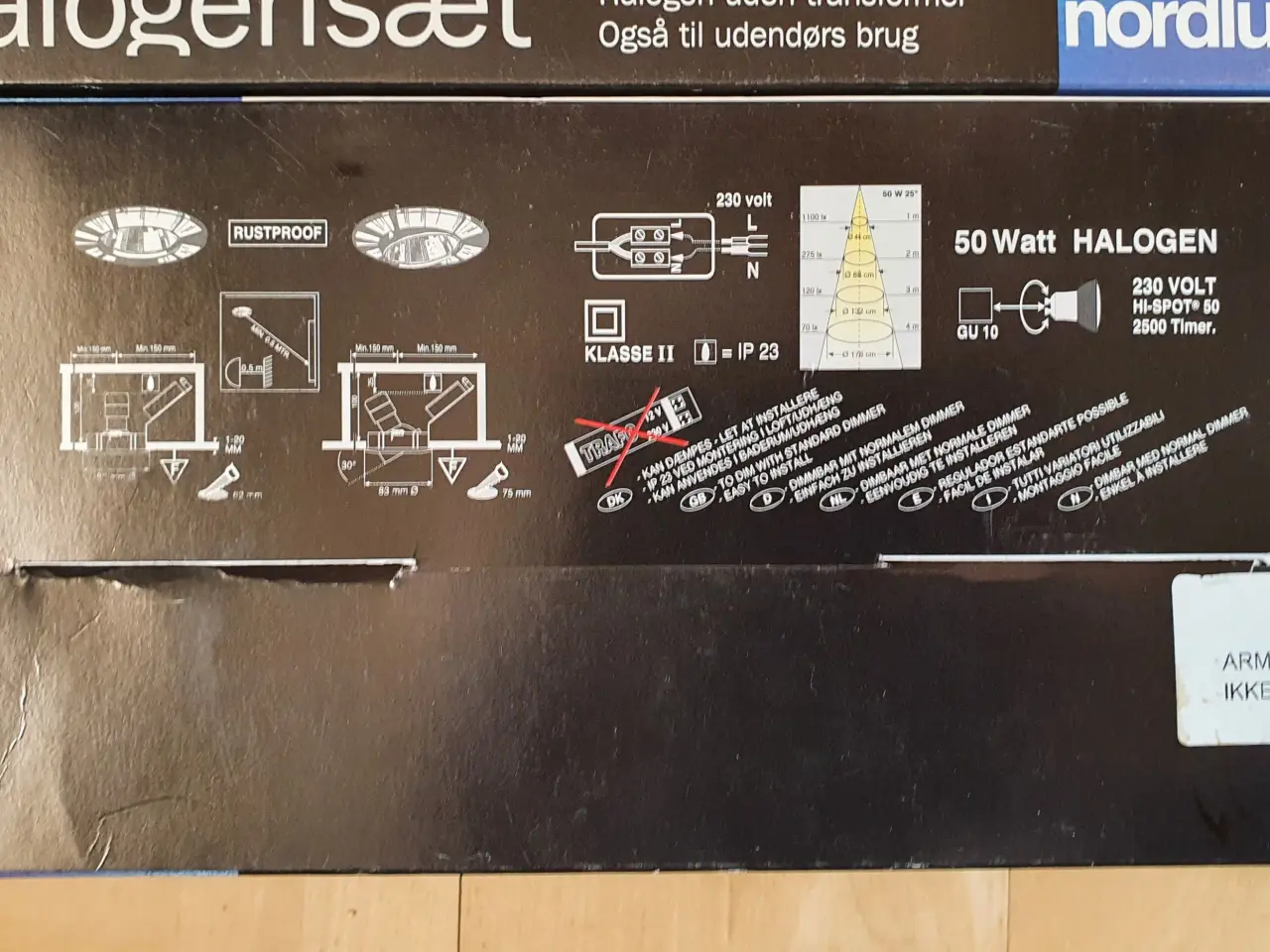 Billede 2 - 2 sæt Halogensæt på 3 X 50 Watt